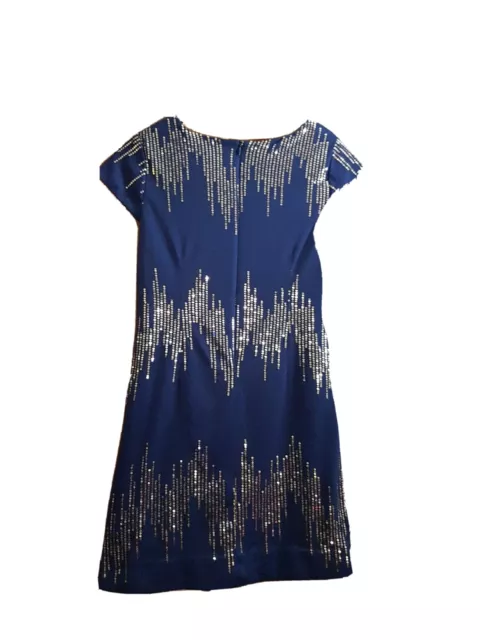 Studio 342 by Florence Eiseman Girls 14 Blue Lined Formal Sequined Party Dress. 2