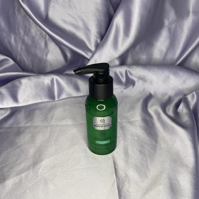 The Body Shop Gotas de contaminación juvenil limpieza cáscara líquida juvenil 3,3 fl oz