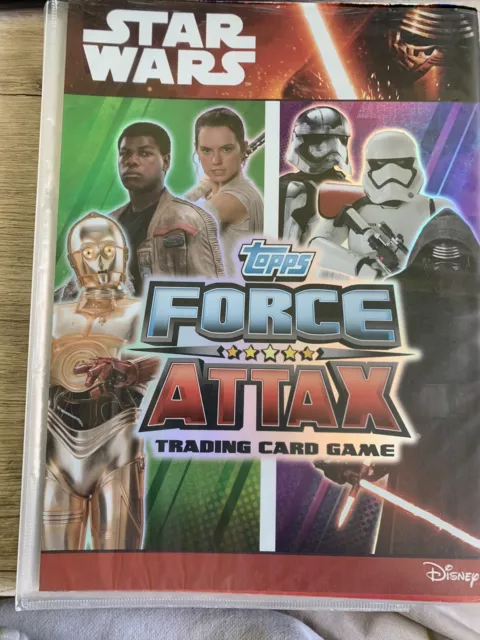 4 LEs Und Fast Alle Holos Star Wars Force Attax Erwachen der Macht Sammelmappe