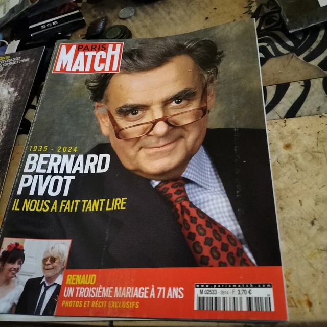 PARIS MATCH N° 3914 du 9 mai 2024 Bernard Pivot / Le mariage de