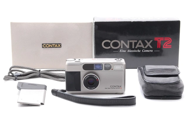 [Near MINT in box ] Contax T2 Titan 35mm Point & Shoot Film Camera From JAPAN