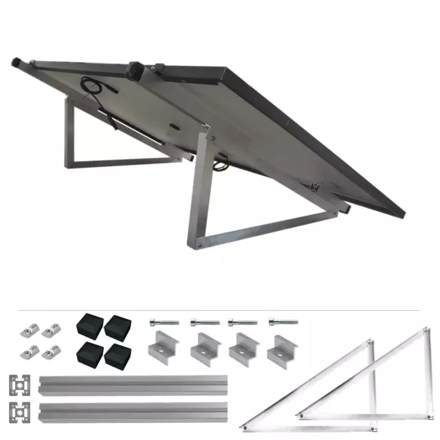 Fixation pour Panneau Solaire Toit Plat Universel Support Élévation Set