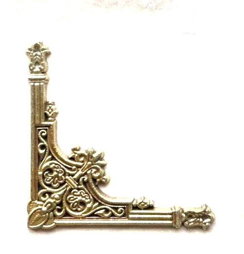 ANTIQUE GRANDFATHER CLOCK Brass Spandrel Corner Repair Part Craft