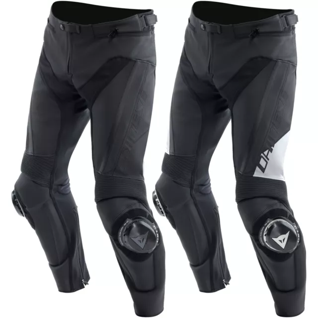 Dainese Uomo Pantaloni Moto Delta 4 - Racing Sport di Pelle Con Protettore
