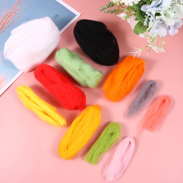 1 juego de fieltro de aguja accesorios hágalo usted mismo fieltro de lana hecho a mano accesorios de sushi poke para