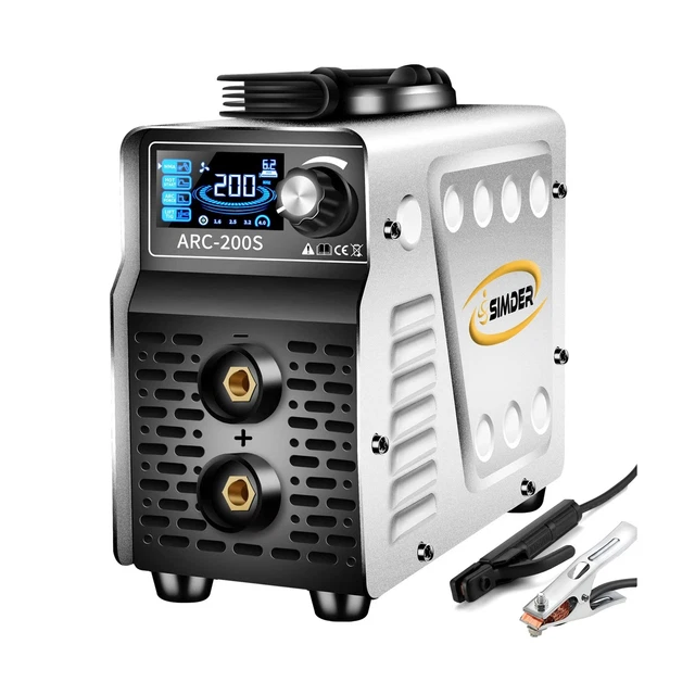S Simder Stick Welder Machine Mini ARC Welder 200A 110v/220v Hot Start ARC Fo...