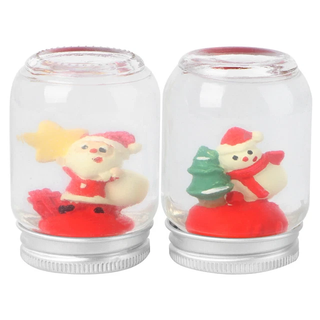 2 piezas Figura Coleccionista Navidad Decoraciones Navidad Animal Vidrio