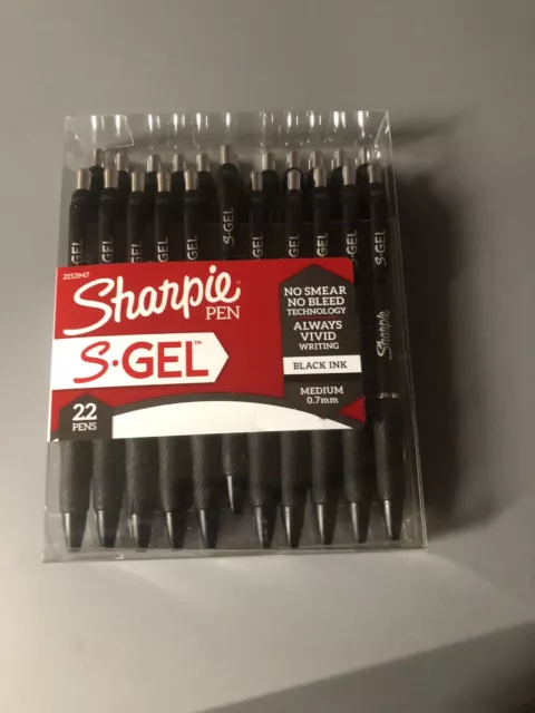 sharpie s gel 0.7 black  22 Count. NIB