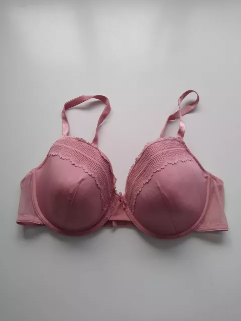 Matalan Pink Underwired Push Up Padded Pre-Loved Bra Size 38B
