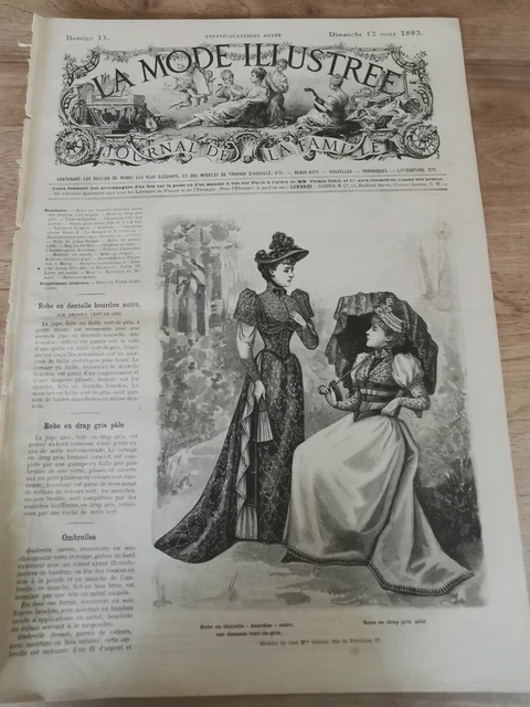 Revue Ancienne La Mode Illustrée N°17 – Année 1908 – Avec Planche De Patrons à Découper – État D’époque