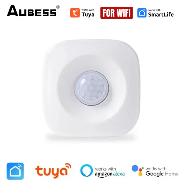 Tuya WiFi Smart PIR Motion Sensor Smart Alarm Detector Smart Home For Alexa