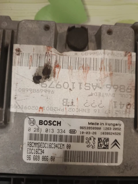 CALCULATEUR DÉCODÉ BOSCH PEUGEOT 106 CITROEN SAXO 0261200707 9613113880