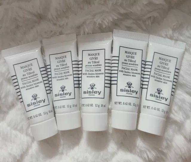 5 Sisley Facial MaskWith Linden Blossom Each Tubes 10 ml Travel Size