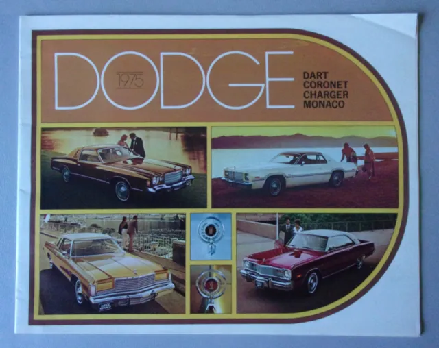 DODGE DART CORONET CHARGER MONACO orig 1975 USA Mkt Sales Brochure