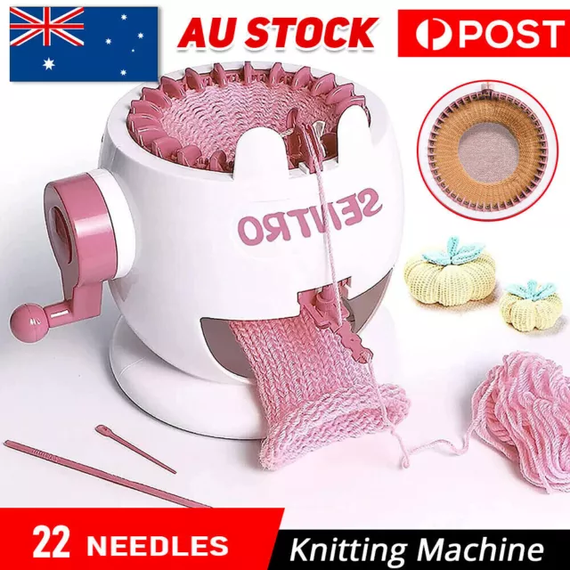 22 Needles DIY Knitting Machine Smart Weaving Knit Rotating Toy Scarf Sock