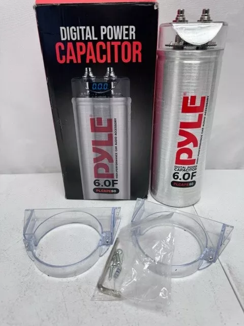 Pyle 6.0 Farad Digital Power Capacitor - High-Performance Car Audio PLCAPE60