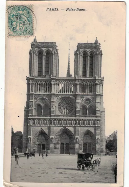 CPA Carte Postale Ancienne PARIS Notre-Dame