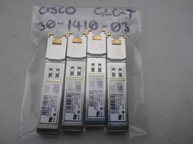ORIG Cisco GLC-T COM 30-1410-03 Gigabit RJ45 SFP Module Switch CNS8TUTAAB TESTED