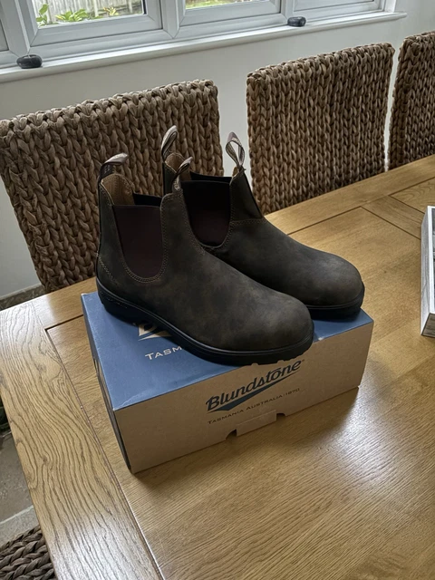 BLUNDSTONE MEN'S 585 Classic Chelsea Boots Rustic Brown UK 9 £172.30 ...