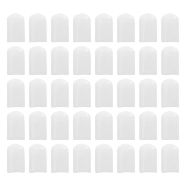 100 piezas cubierta protectora de hierro PVC tapas protectoras planas rejilla fregadero de alambre pies blanco