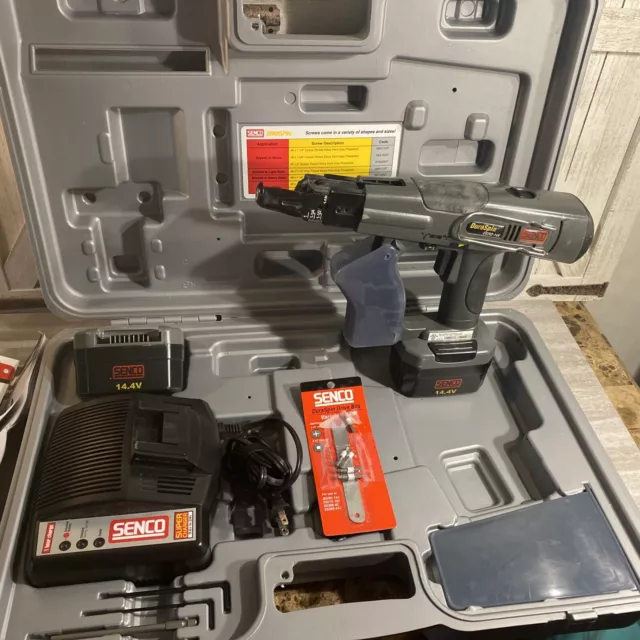 Senco Duraspin DS202 14V Auto-Feed Screw Gun Kit with 2 batteries + Xtra Bits