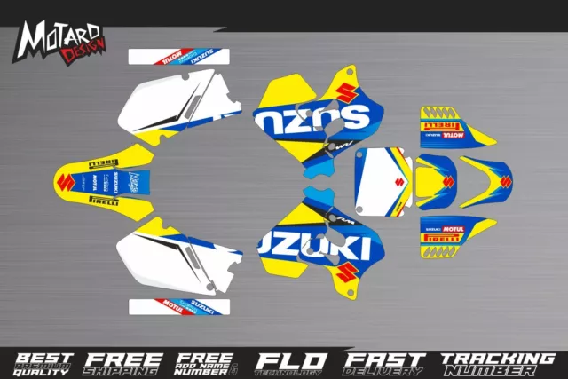 Suzuki Dekor RM 125 250 1996 1997 1998 Grafik Aufkleber Motocross Motard Design