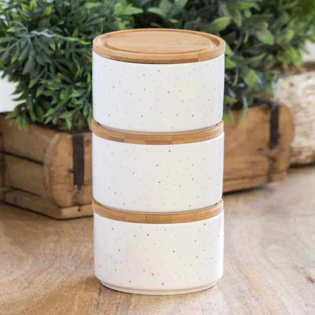 Stackable tea best sale and coffee canisters