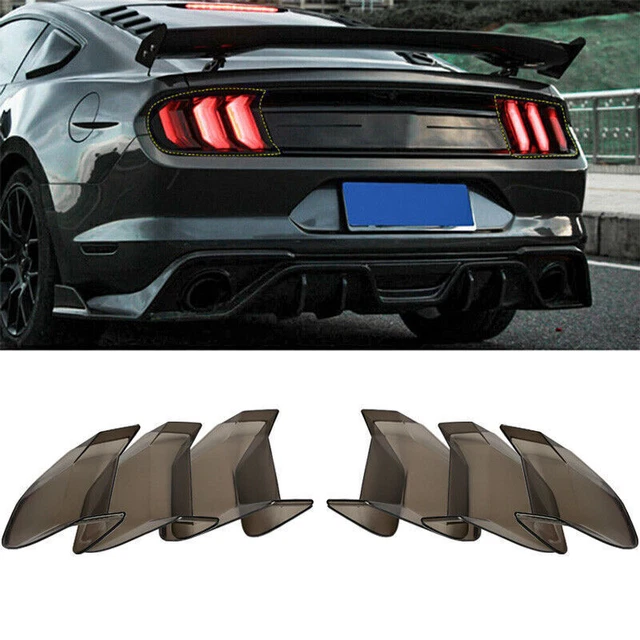 Car Tail Light Lamp Cover Guard Trim Smoked Black Fit for Mustang 2018-2021
