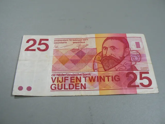 Netherlands Banknote P92 25 Gulden 1971