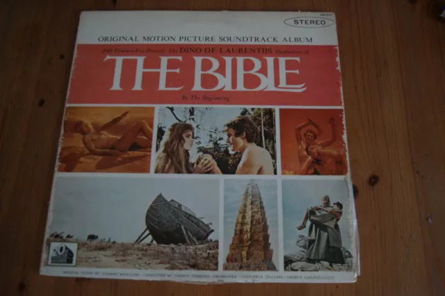 The Bible Toshiro Mayuzumi Dino De Laurentis John Huston Rare Lp Japonais 1976