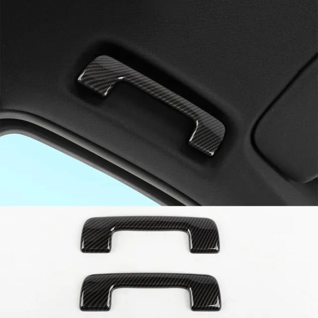 Carbon Fiber ABS Front Roof Handle Trim For Chevy Suburban /Tahoe /GMC-YUKON 21+