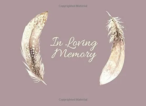In Loving Memory.: libro de visitas funerario. Libro conmemorativo o libro de condolencias