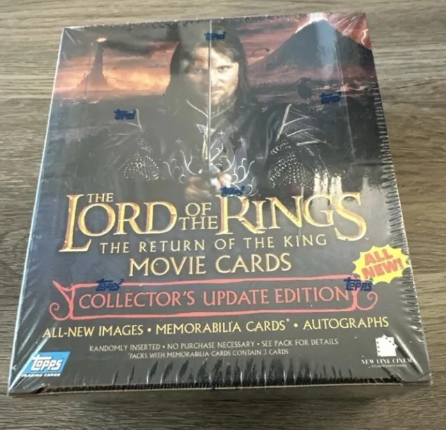Topps 2003 Lord Of The Rings Movie Cards Return Of The King ~ Sealed Box!🇺🇸