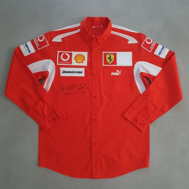 Michael Schumacher SIGNED F1 team shirt jersey - CAP - helmet - RARE Autograph