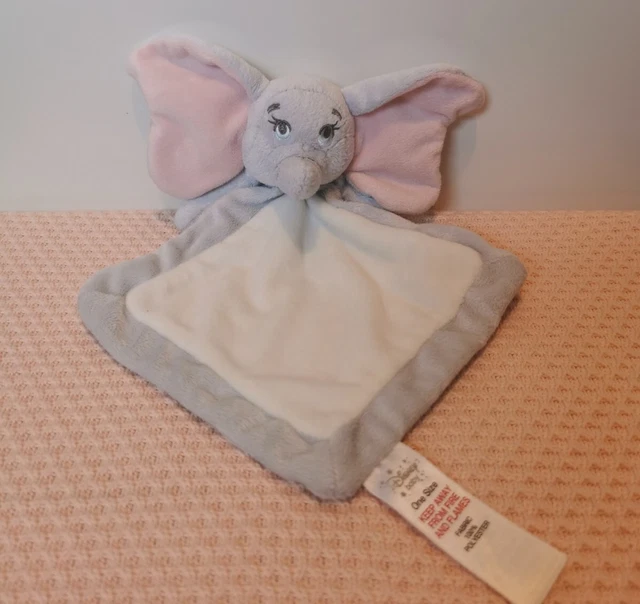 DISNEY MATALAN GREY Dumbo Elephant Baby Comforter Soother Blankie Soft