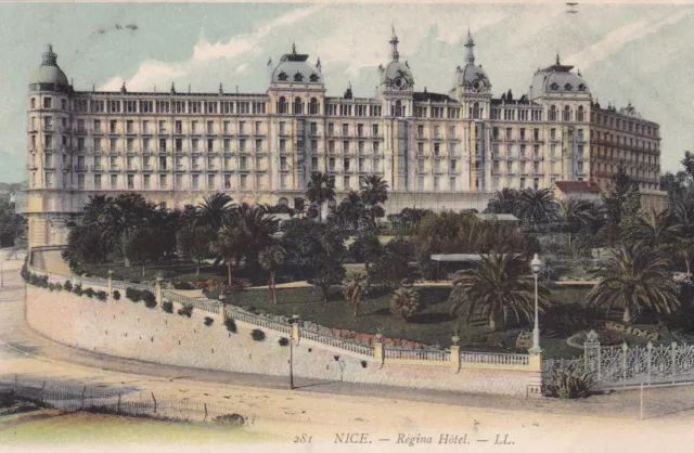 Carte Postale Ancienne Cpa Nice Regina Hotel