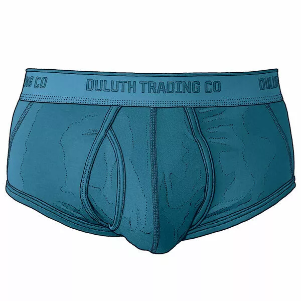 DULUTH TRADING CO Dang Soft Briefs Underwear in Superior Blue