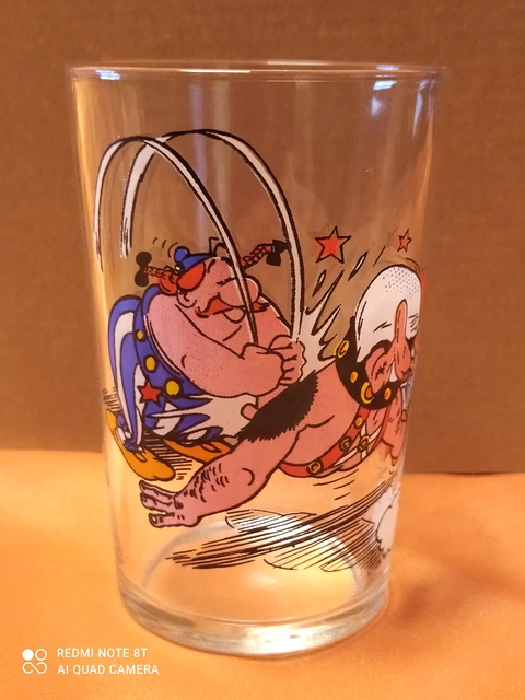 Verre Vintage Astérix Et Obélix FRESKY Années 80 - Édition Portugal 1986 - Rare