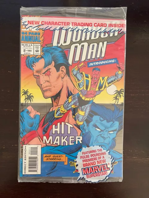 Wonder Man Annual #2 Marvel 1993 polybagged with trading card NM- 9.2
