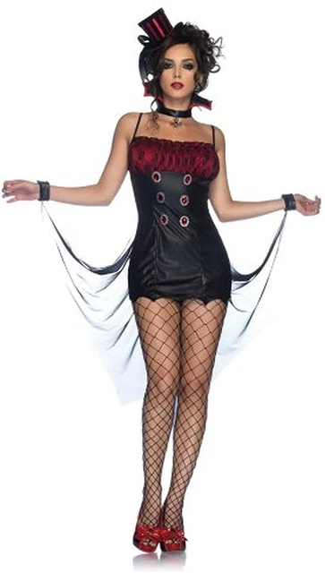 Leg Avenue Women's Red and Black Vampire Vixen Halloween Costume - Size Small
