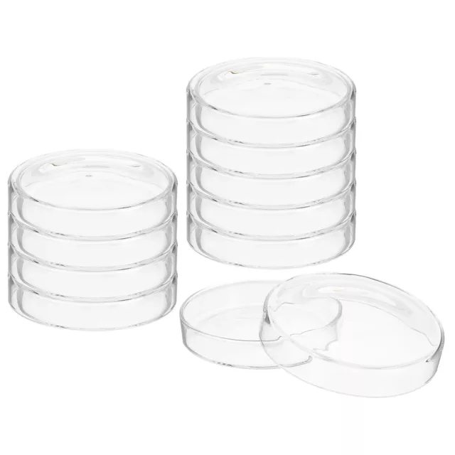 120mm Hoch Borosilikatglas Petrischalen Deckel 10 Pack Petriplatten Gewebekultur