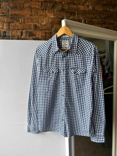 Camicia a maniche lunghe con bottoni a quadri da uomo Wrangler Taglia - M