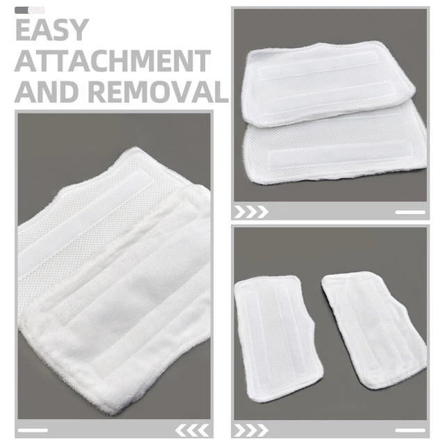 4 Panni Microfibra Per Mop - Lavabili, Riutilizzabili, Per Pavimenti Legno, Marmo, Piastrelle