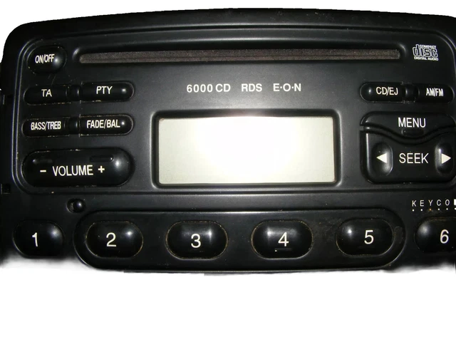 AUTORADIO FORD 6000 CD RDS EON 97AP18C815HA - Schwarz mit Radio Code
