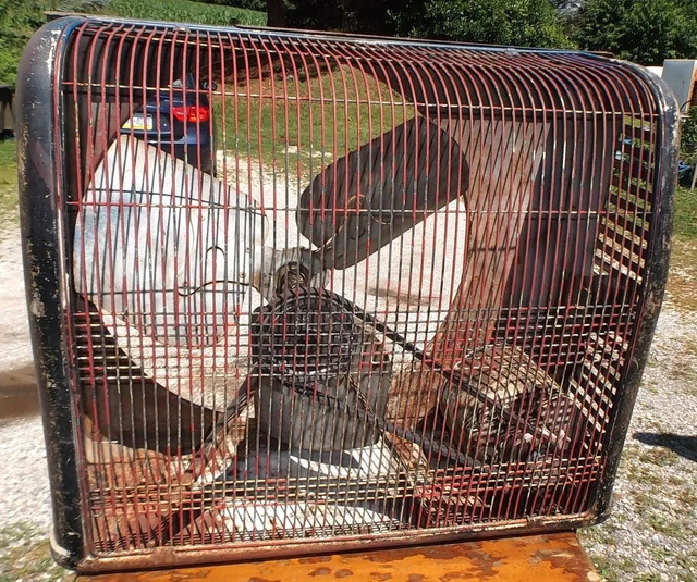 VINTAGE SEARS HOMART Cooler Window Box Fan 2 Spd Intake/Exhaust 100.00