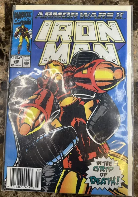 Iron Man #258 July 1990 Armor Wars 2 Marvel Comic Books