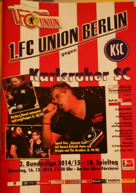 2014/15 2.Bundesliga 1.FC Union Berlin - Karlsruher SC