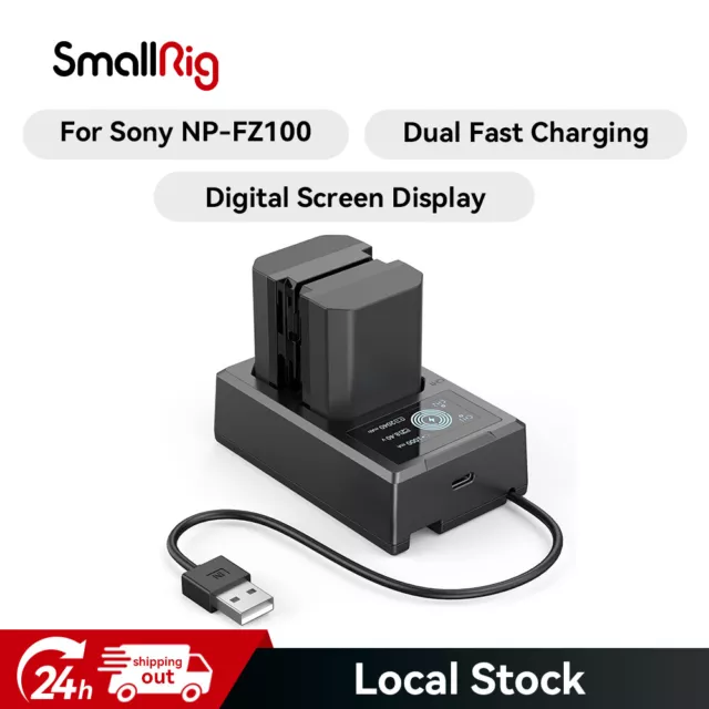 SmallRig NP-FZ100 Battery Charger Set for Sony NP-FZ100 Battery for Sony 3824B