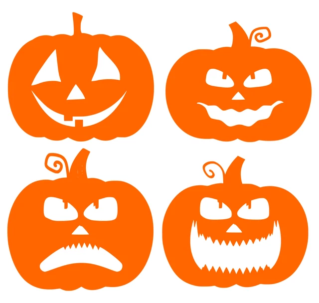 Pumpkin Sticker Set Halloween Vinyl Decal Sticker Window Decoration Party