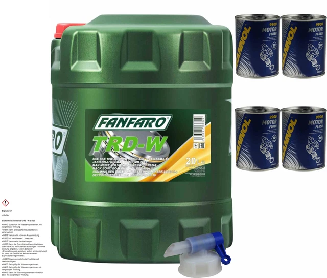 FANFARO Motoröl 15W-40 Master Line – Mineralöl, ACEA E7/A3/B3/A3/B4, API CG-4/SL, 5 Liter